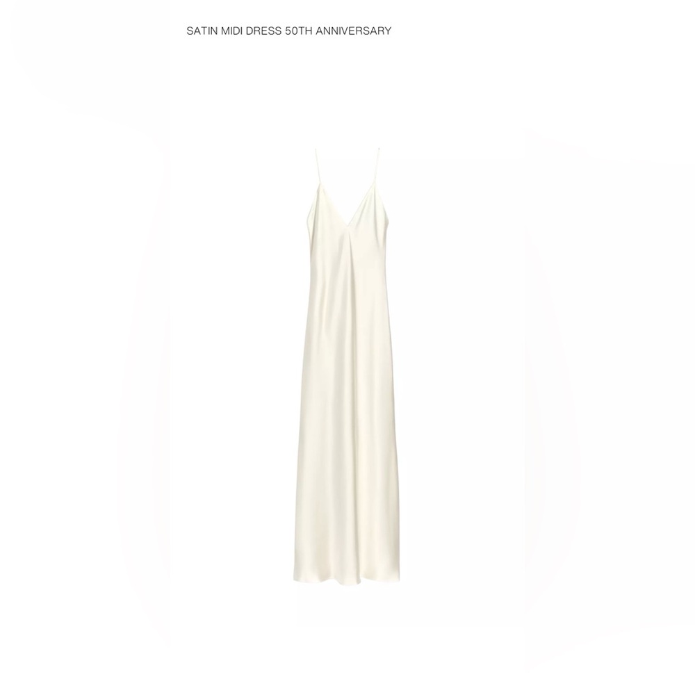 Zara Cream Maxi Dress NWT
